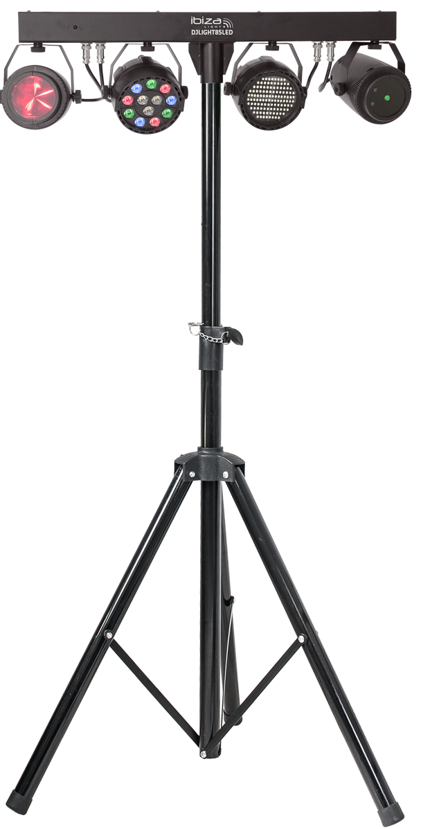 Ibiza LED Lysbar Moonflower, Laser og Strobe