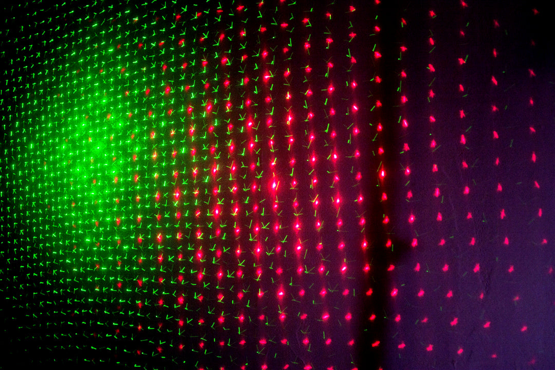 Ibiza LED Lysbar Moonflower, Laser og Strobe