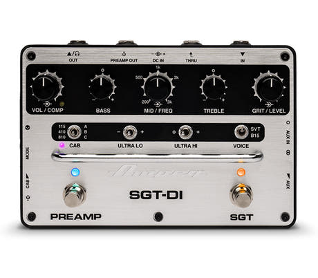Ampeg SGT-DI Preamp/Drive/DI Baspedal