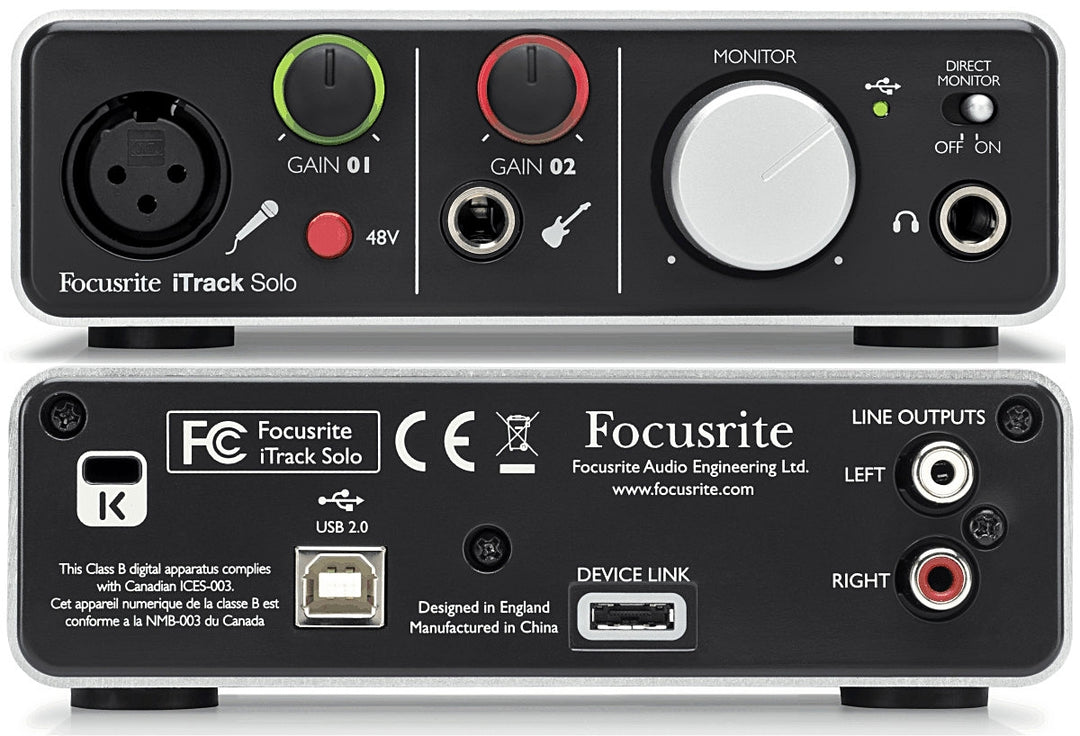 Focusrite iTrack Solo Lightning Lydkort