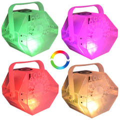 Light4Me Bubble LED Boblemaskine med flerfarvet LED Lys