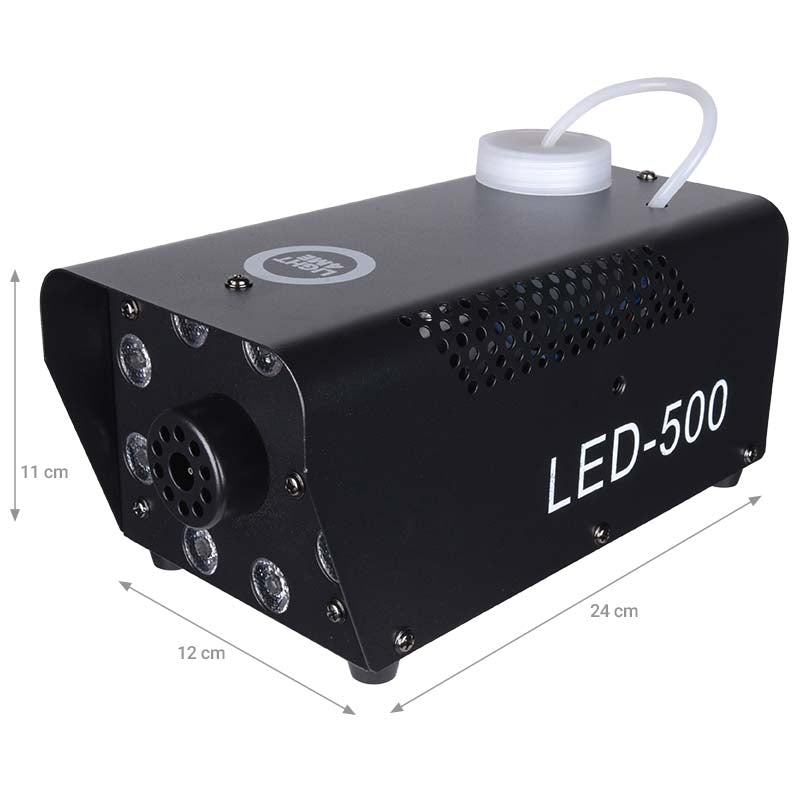 Light4Me Fog 500 LED Røgmaskine 500W med RGB LED Lys
