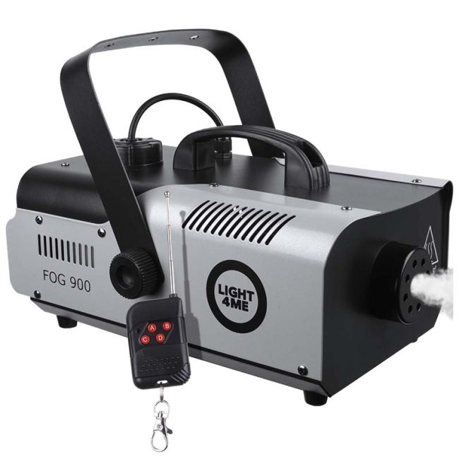Light4Me Fog 900 Røgmaskine 900W med Trådløs Fjernbetjening