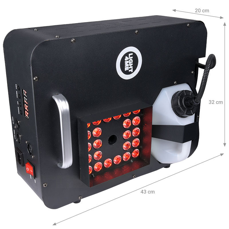 Light4Me JET-1500LED Vertikal Røgmaskine LED