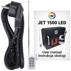 Light4Me JET-1500LED Vertikal Røgmaskine LED