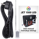Light4Me JET-1500LED Vertikal Røgmaskine LED