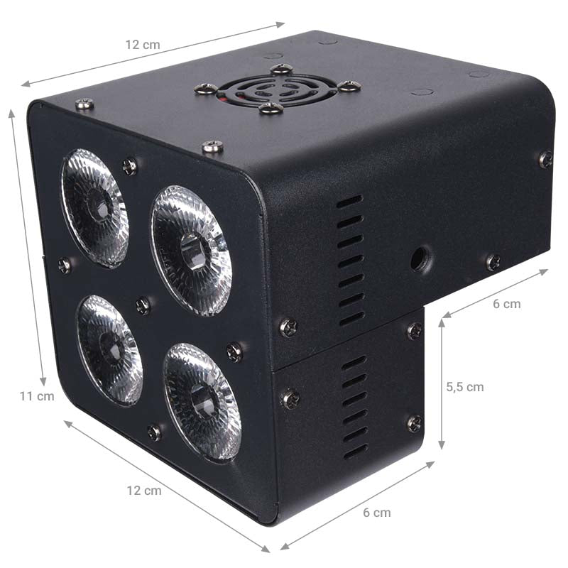LIGHT4ME QUADRO PAR 4x15W RGBW