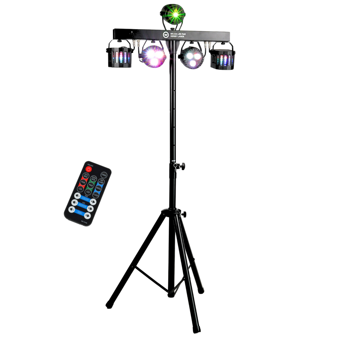 Light4Me T-Bar LED Par Derby Laser MultiBar