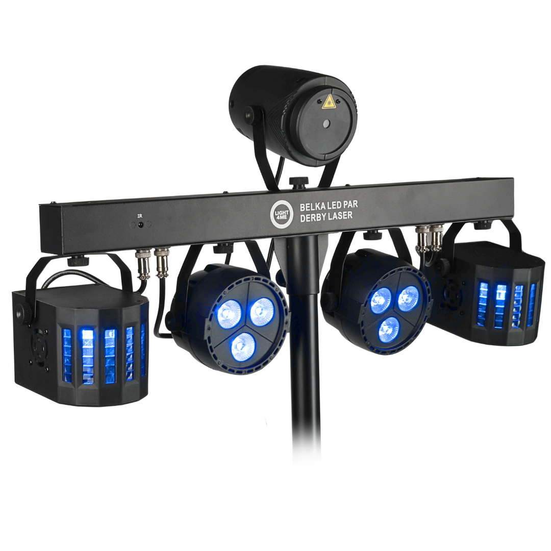 Light4Me T-Bar LED Par Derby Laser MultiBar