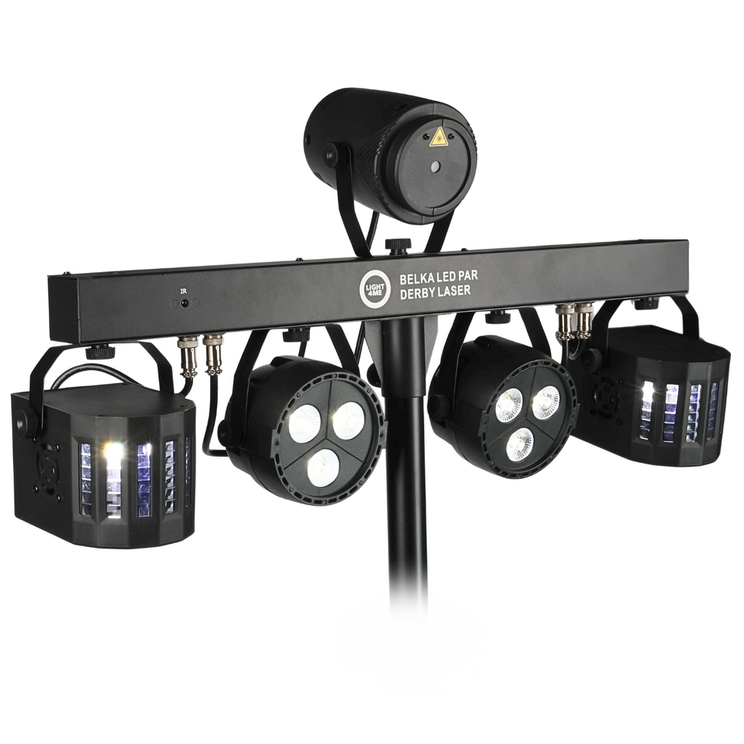 Light4Me T-Bar LED Par Derby Laser MultiBar