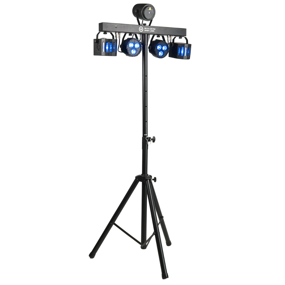 Light4Me T-Bar LED Par Derby Laser MultiBar