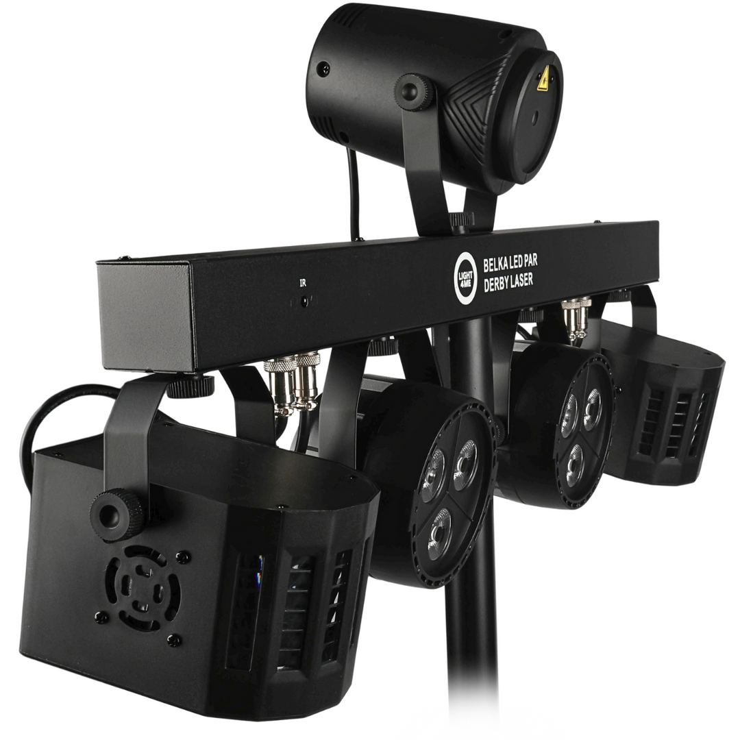 Light4Me T-Bar LED Par Derby Laser MultiBar