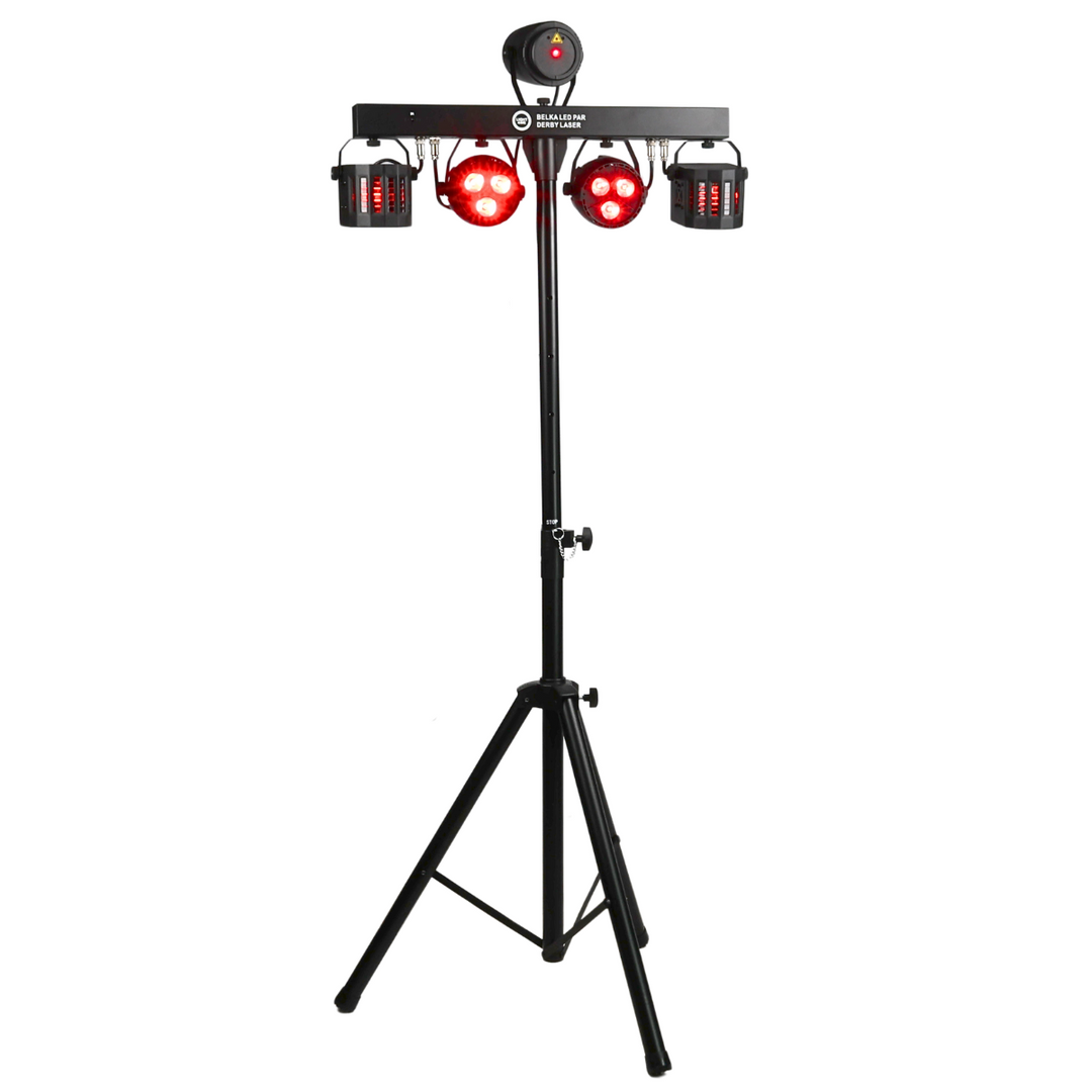 Light4Me T-Bar LED Par Derby Laser MultiBar
