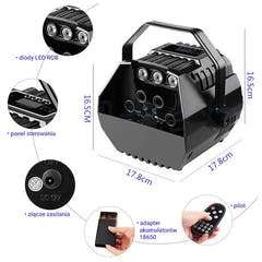 Light4Me Batteri boblemaskine m/lyseffekt
