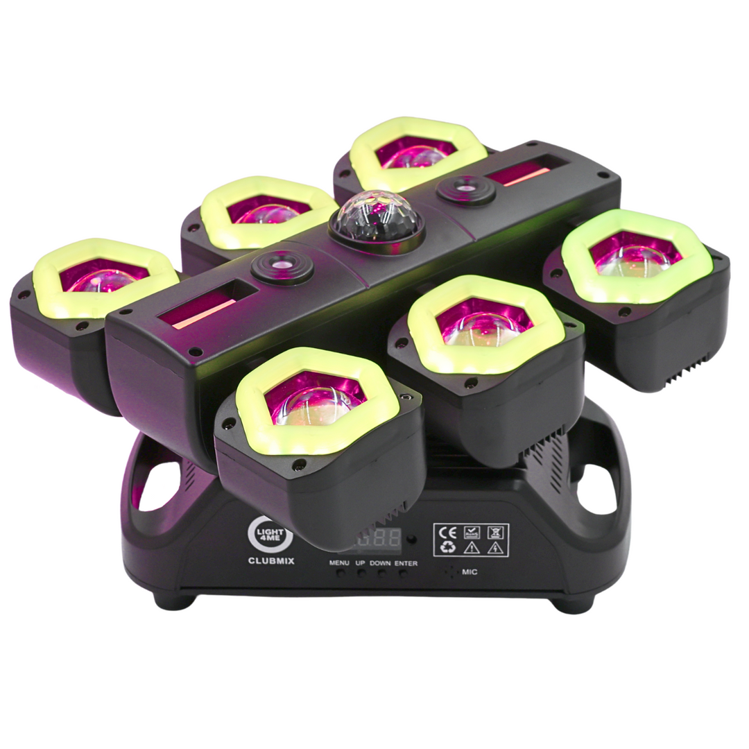 Light4Me CLUBMIX 6-i-1 Moving LED Multieffekt