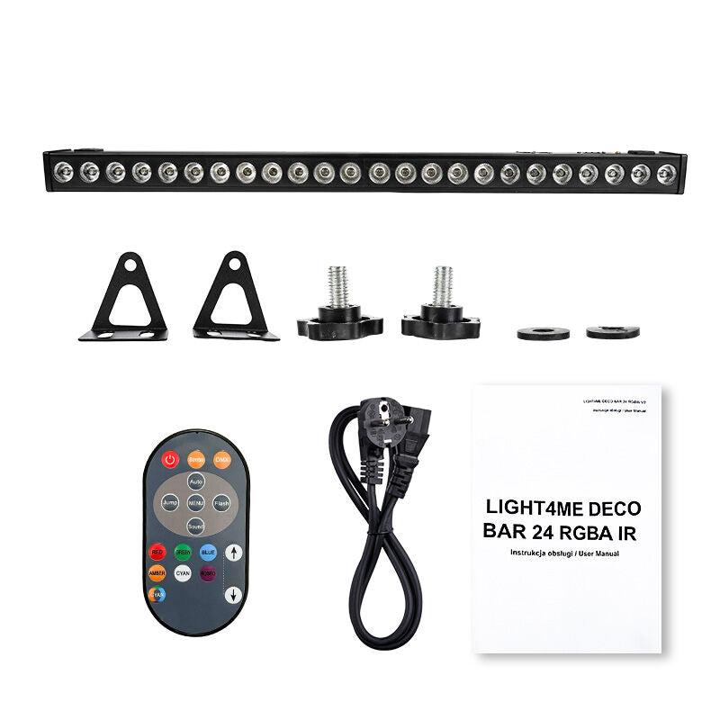 Light4Me DECO BAR 24 RGBA IR - LED Bar med DMX og Fjernbetjening