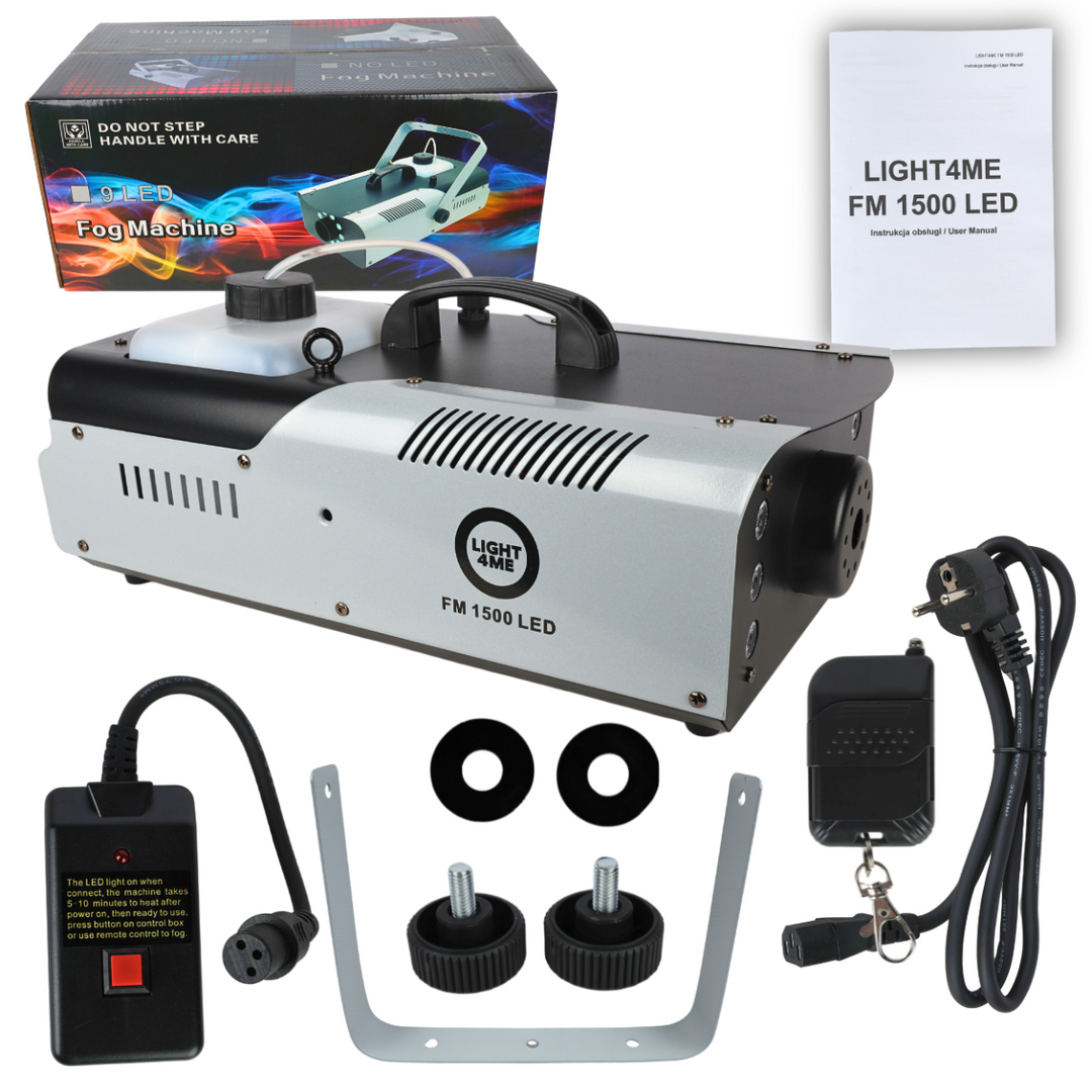 Light4Me FM 1500 LED Røgmaskine 1500W med RGB LED