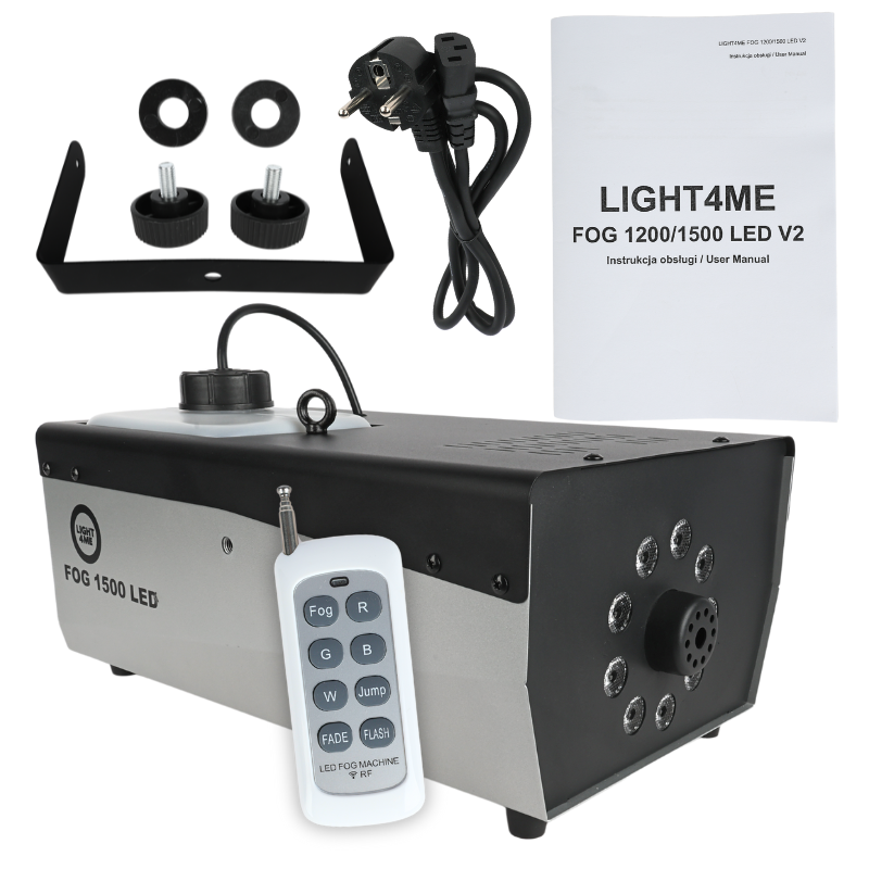 Light4Me FOG 1500 LED Røgmaskine med DMX