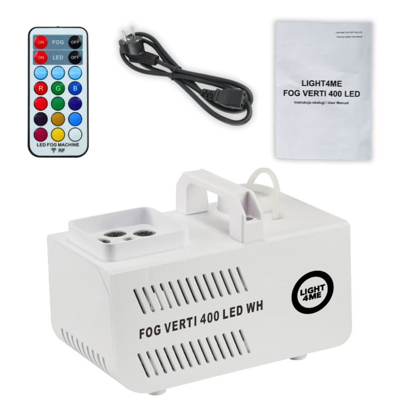 Light4Me VERTI 400 Røgmaskine Hvid