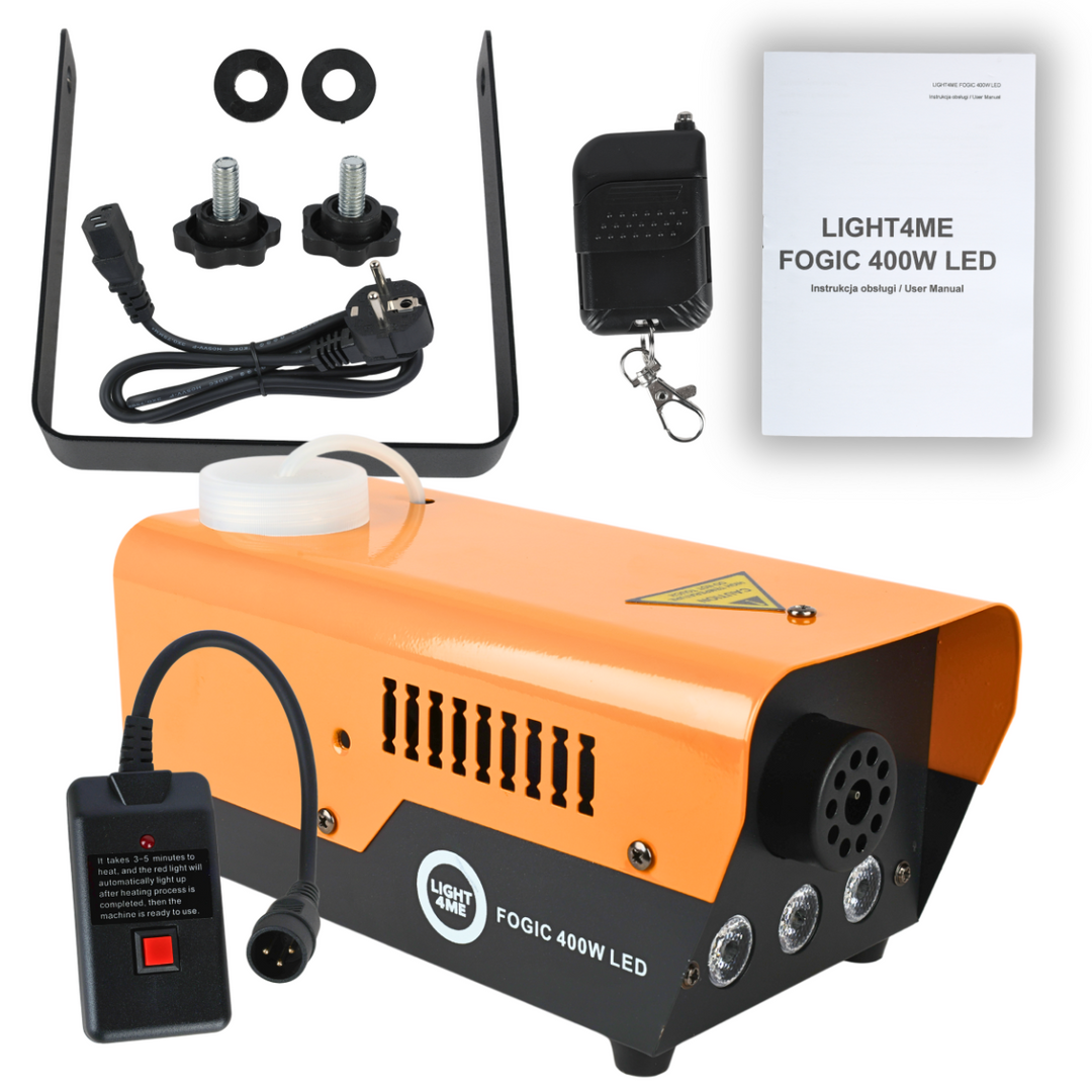 Light4Me FOGIC 400W Røgmaskine Med LED