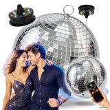 Light4Me Spejlkugle 30 cm med LED, Motor og Fjernbetjening