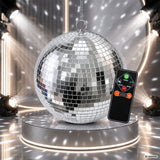 Light4Me Spejlkugle 30 cm med LED, Motor og Fjernbetjening