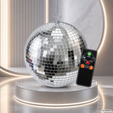 Light4Me Spejlkugle 30 cm med LED, Motor og Fjernbetjening