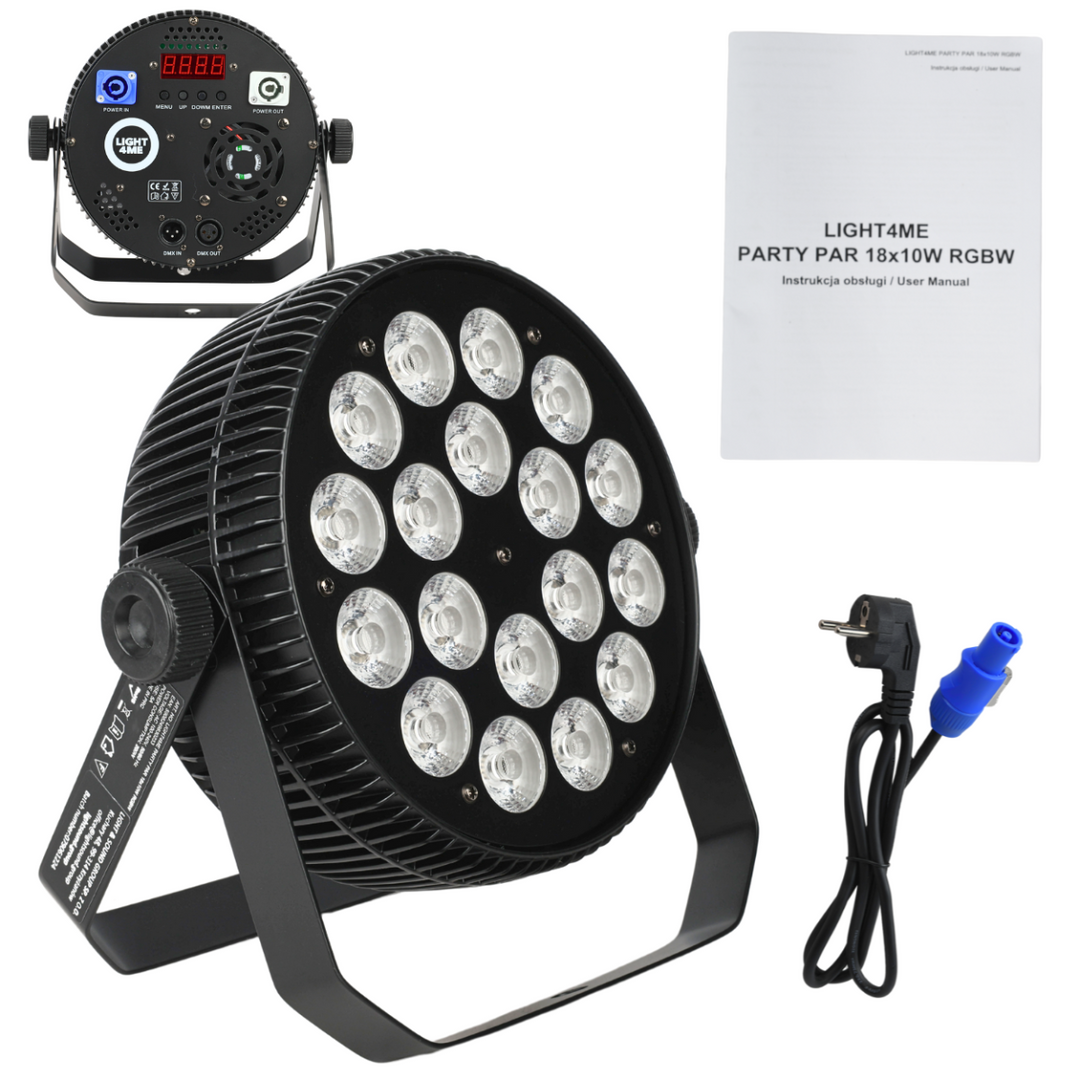 Light4Me Party PAR 18x10W RGBW LED
