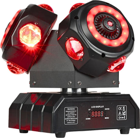 LIGHT4ME SID PRO 5-i-1 bevægelig multieffektlampe