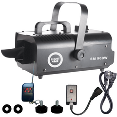 LIGHT4ME SM 900W snemaskine med fjernbetjening, sort
