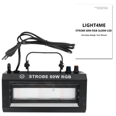 Light4Me Strobe 60W RGB strobe lyseffekt