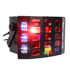 Light4Me Turbo Derby 4-i-1 – RGBW, UV, Strobe & Laser