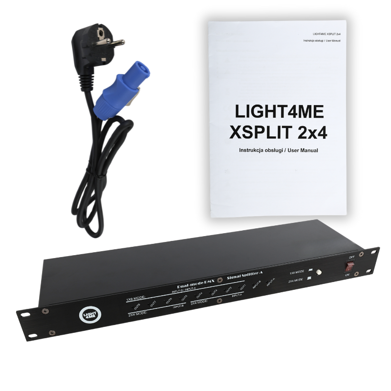 LIGHT4ME XSPLIT 2x4 DMX-splitter