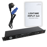 LIGHT4ME XSPLIT 2x4 DMX-splitter