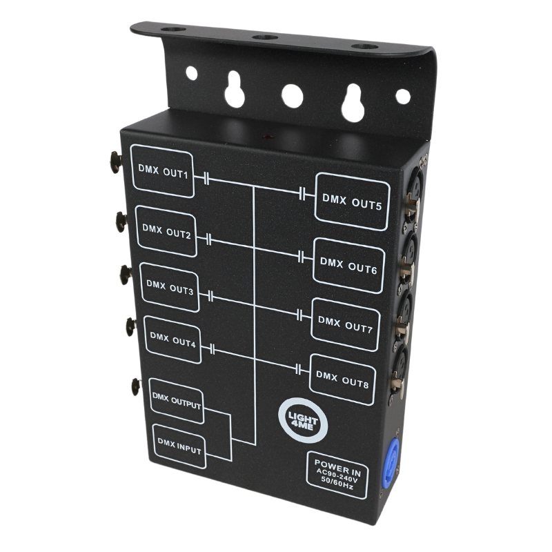 LIGHT4ME XSPLIT 8 DMX-splitter