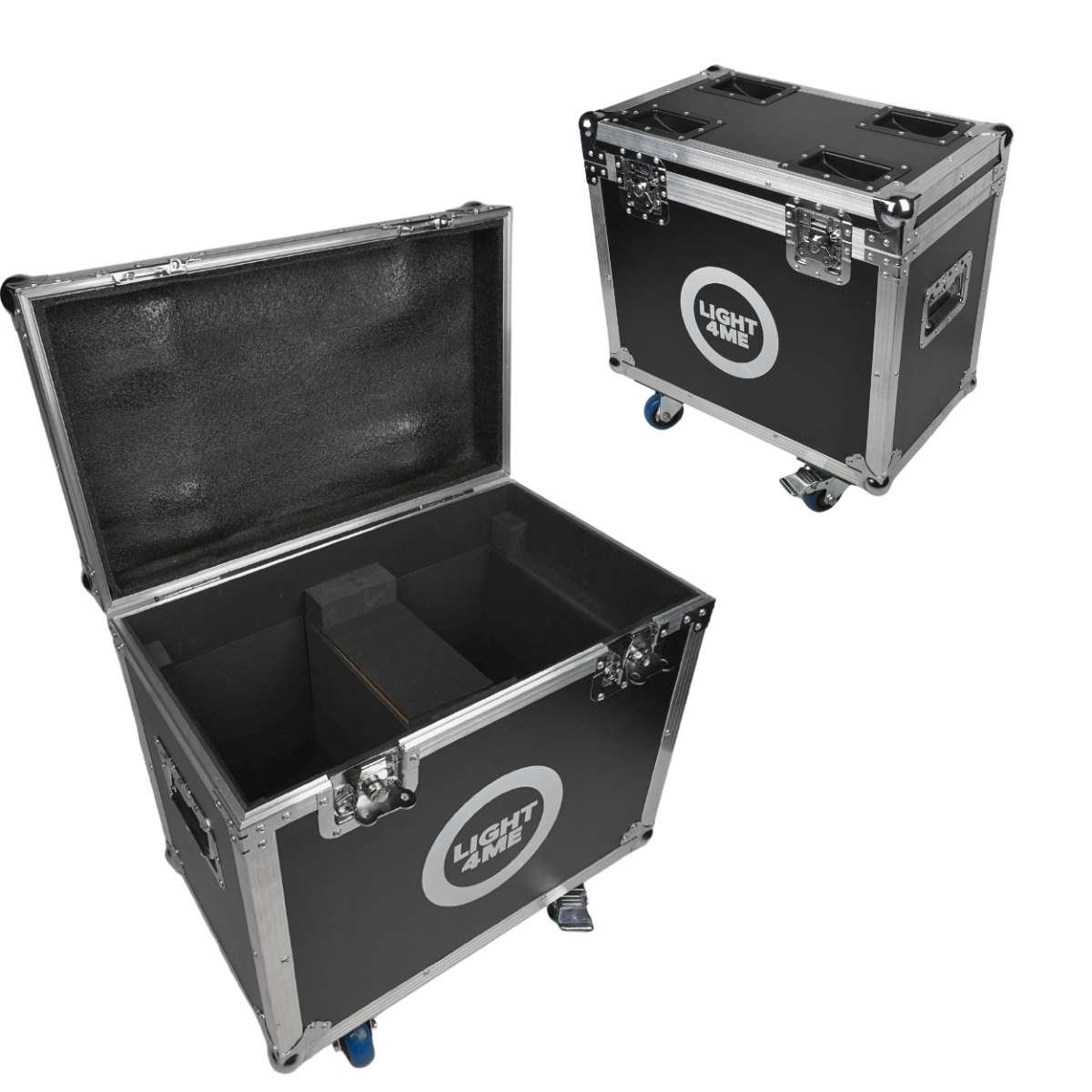 Light4me flightcase til 2 x Zoom Wash 19X15