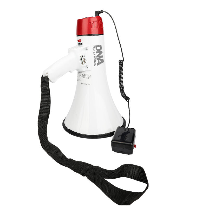 DNA MEGA1 Megafon 30W med Bluetooth, USB, AUX & MicroSD