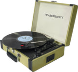 Madison Vintage Pladespiller m. Bluetooth (Grøn)