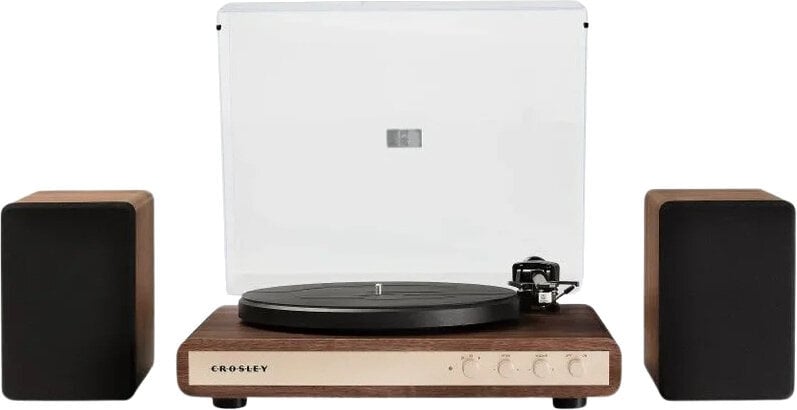Crosley C65 pladespiller med højttalere, Valnød
