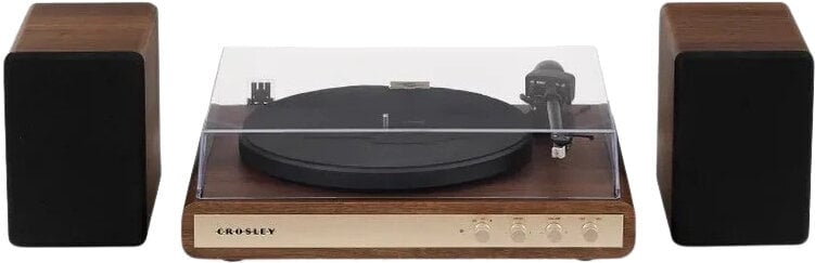 Crosley C65 pladespiller med højttalere, Valnød