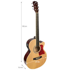 V-TONE EAG SET NT elektrisk akustisk guitar + forstærker, Naturel