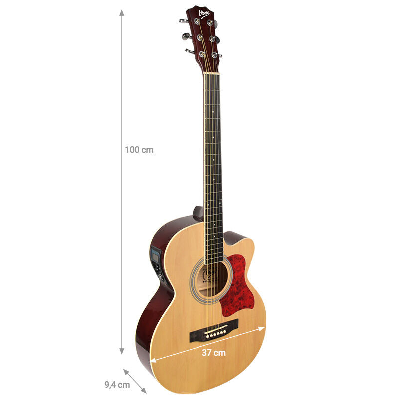 V-TONE EAG SET NT elektrisk akustisk guitar + forstærker, Naturel