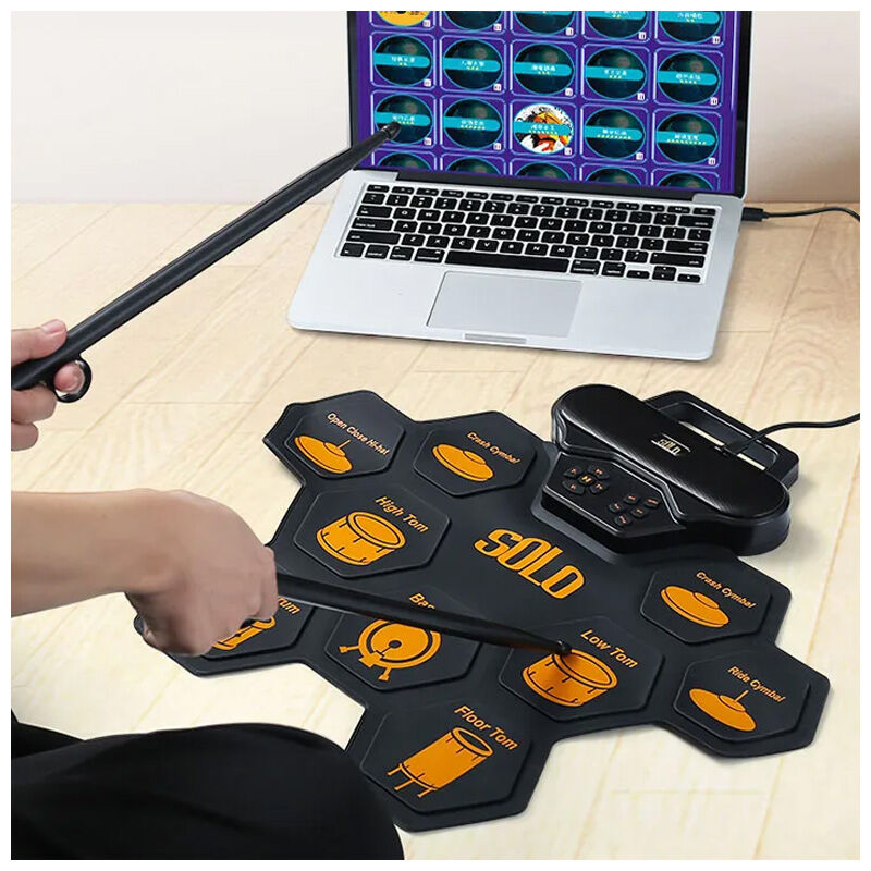 Roll-Up Elektronisk Trommesæt USB-C MP3