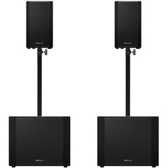 Pioneer DJ 2x XPRS-1182ST + 2x XPRS-102 Bundle