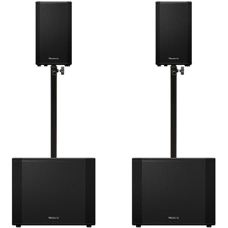 Pioneer DJ 2x XPRS-1182ST + 2x XPRS-102 Bundle
