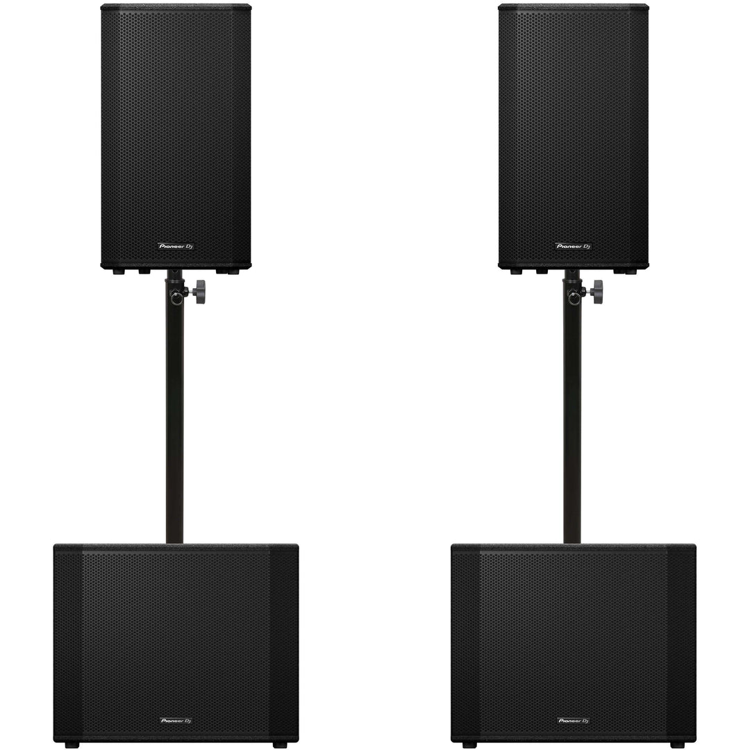 Pioneer DJ 2x XPRS-1182ST + 2x XPRS-122 Bundle