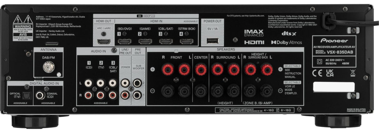 Pioneer VSX 835 DAB