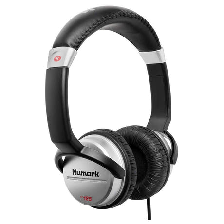 Numark HF125 DJ-Høretelefoner (Sort/Sølv)