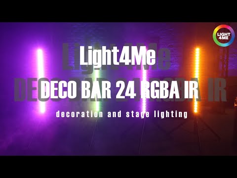 Light4Me DECO BAR 24 RGBA IR - LED Bar med DMX og Fjernbetjening