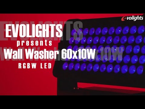 Evolights 60x10W RGBW LED Wall Washer - IP65